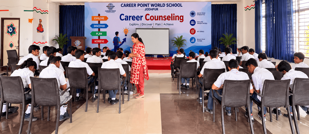 Guiding Dreams, Shaping Futures Career Counselling Session at Career Point World School Jodhpur